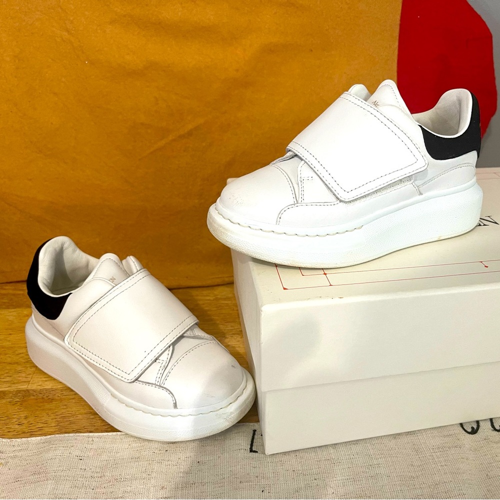 Alexander Mcqueen Kid's Oversized Two-Tone Leather Sneakers